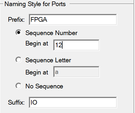 4. Naming Prefix, 
Sequence number 
or letter, Suffix