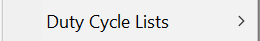 15. Duty Cycle Lists