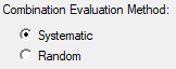 1. Combination Evaluation Method