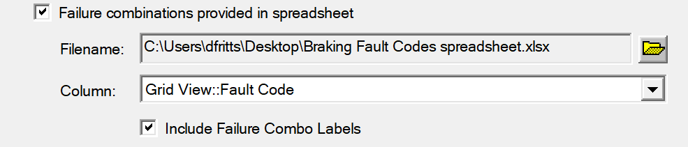 2. Use Spreadsheet 
Fault Lists for Report