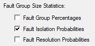 3. Fault Group Size
Statistics