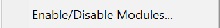5. Enable/Disable Modules...