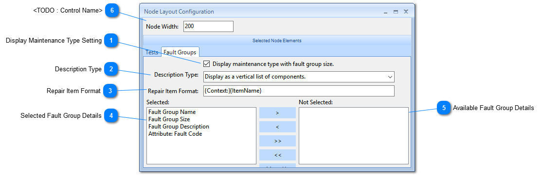 Fault Group Node Configuration